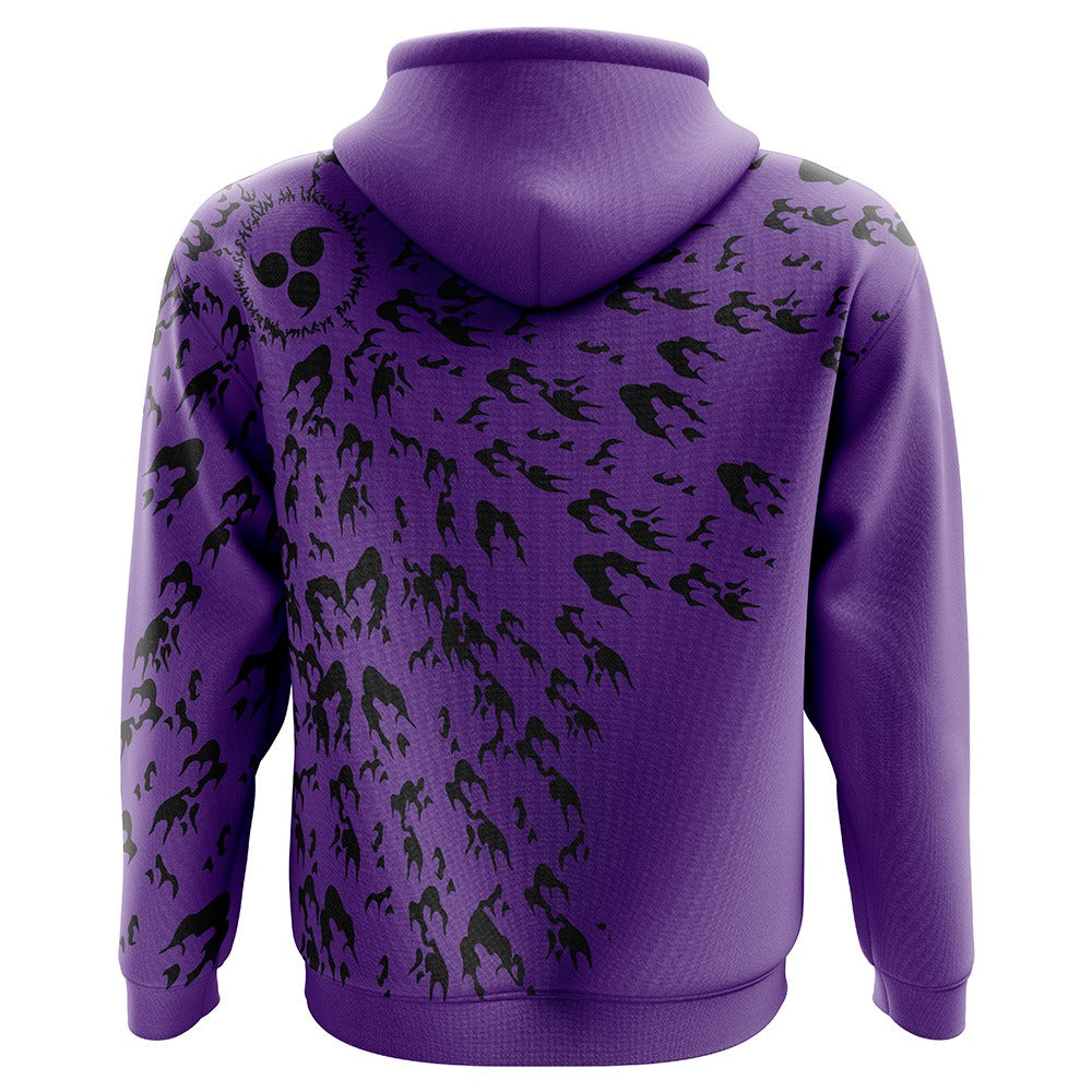 Naruto Sasuke Purple Flame Hoodie