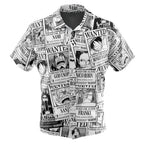 One Piece Wanted Poster Anime Hawaiian Shirt
