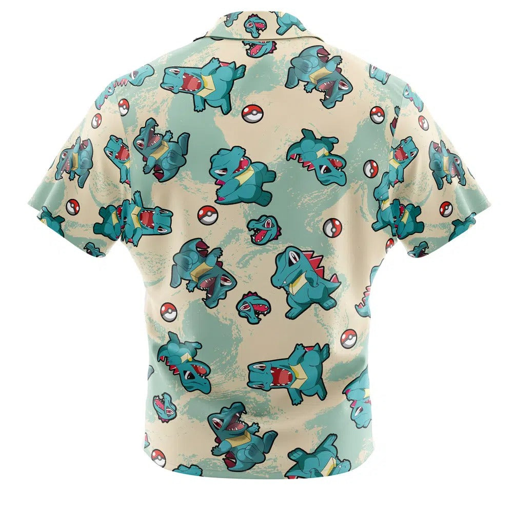 Pokemon Totodile All Over Print Hawaiian Shirt