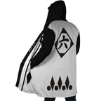 Bleach Byakuya Kuchiki Long Polar Fleece Zip Coat