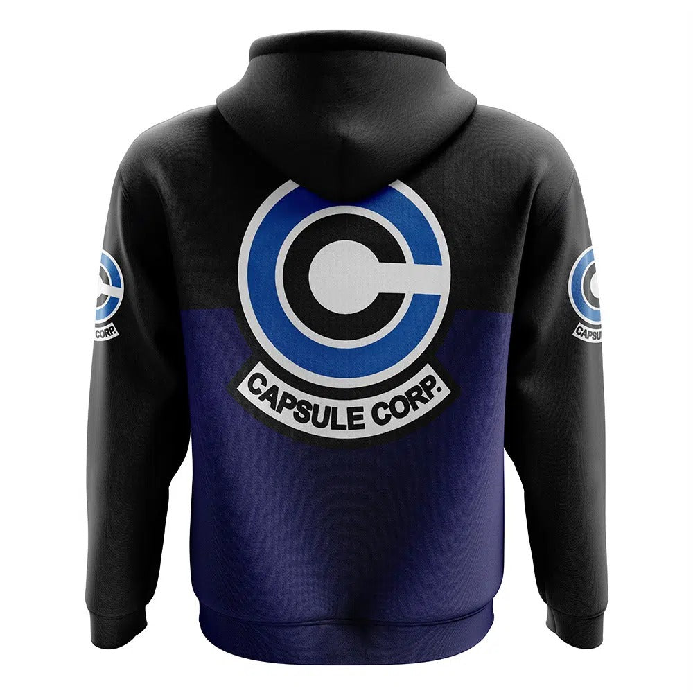 Dragon Ball Capsule Corp Zip Up Hoodie