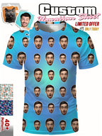 Custom Face Print Hawaiian Shirt Men Women Pets
