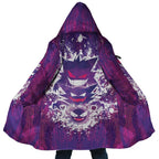 Pokemon Ghastly Haunter Gengar Graffiti Zip Hooded Cloak