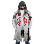Goku Dragon Ball Sakura Print Long Polar Fleece Zip Parka