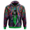 Psychedelic Mushroom Skull All Over Print Hoodie