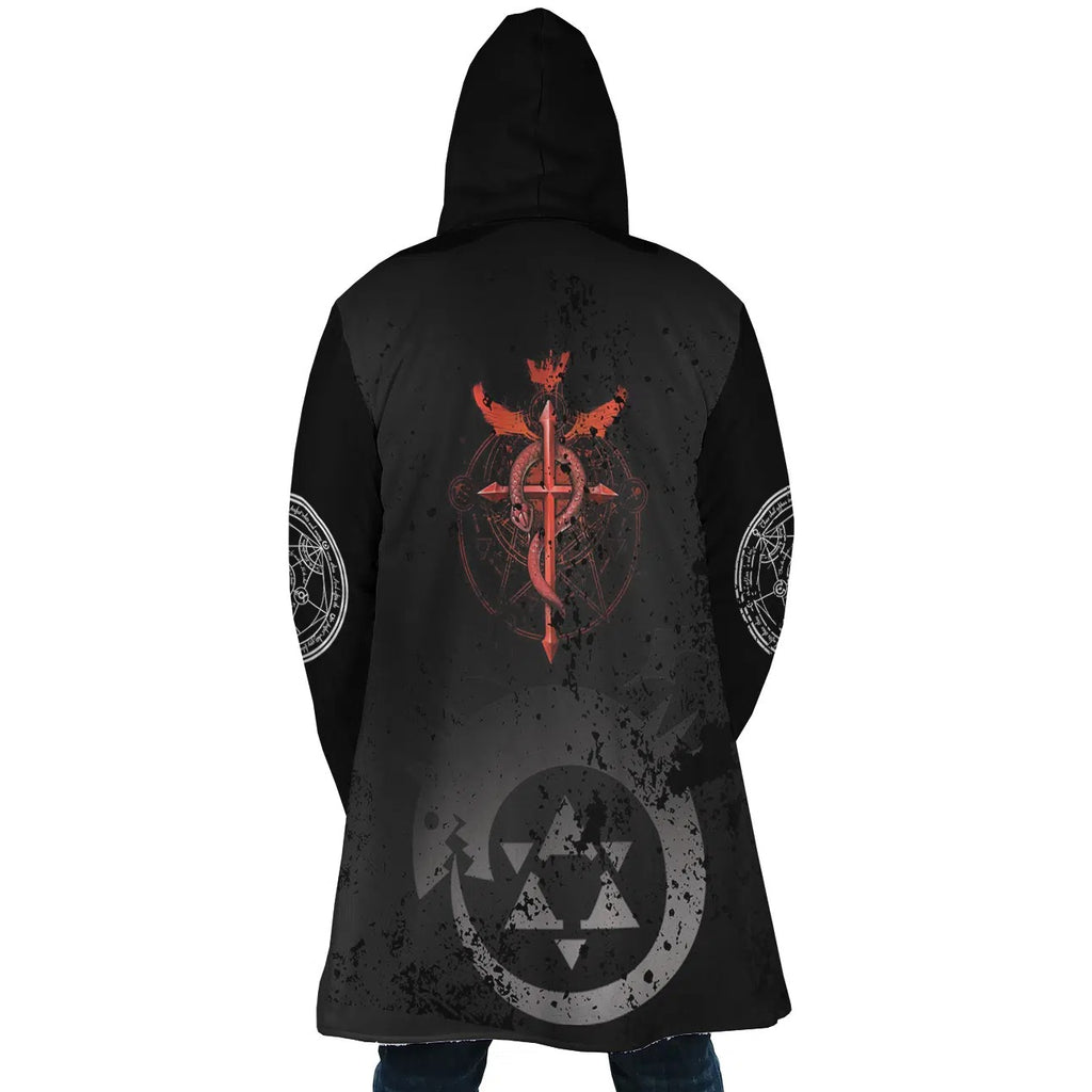 Fullmetal Alchemist Caduceus Transmutation Zip Hooded Cloak