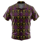JoJo Yoshikage Kira Purple Diamond Skull Hawaiian Shirt