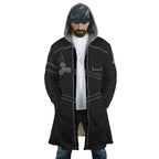 Sword Art Online Line Print Fleece Hooded Cloak