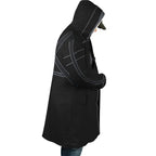 Sword Art Online Line Print Fleece Hooded Cloak