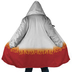 Naruto 4th Hokage Flame Fleece Hooded Cloak