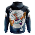 One Piece Gear 5 Nika Cloud & Moon Zip-Up Hoodie