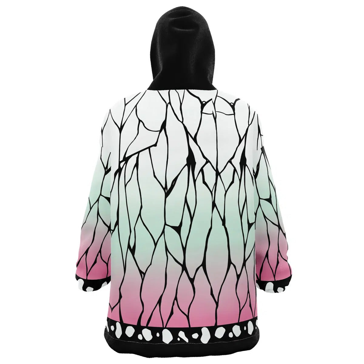 Demon Slayer Shinobu Butterfly Pattern Hoodie Blanket