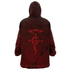 Fullmetal Alchemist Distressed Flamel Hoodie Blanket