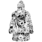 Ahegao Manga Print Hoodie Blanket