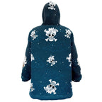 Gear 5 Nika Luffy Moon Print Hoodie Blanket