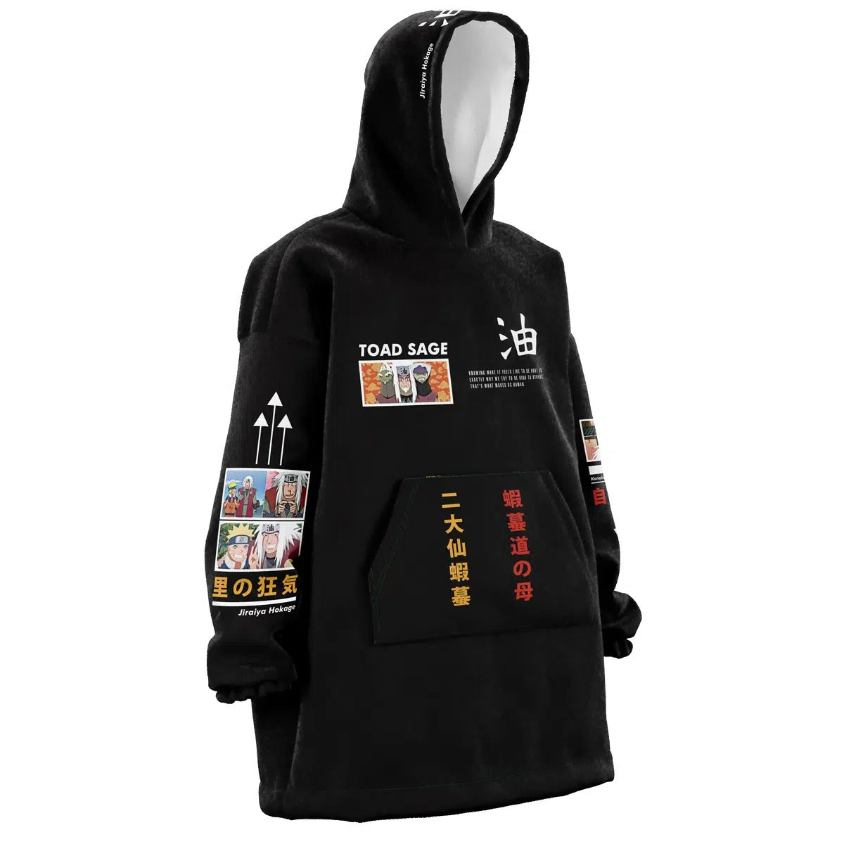 Naruto Jiraiya Toad Sage Hoodie Blanket