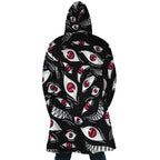 Anime Blood Eyes All Print Fleece Hooded Cloak