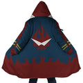 Gurren Lagann Skull Flame Zip Hooded Cloak