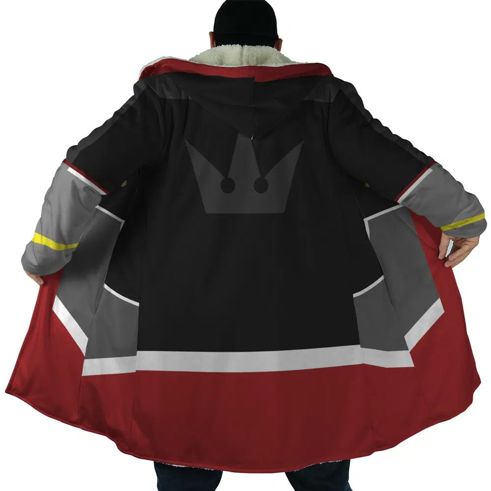 Kingdom Hearts Crown Zip Hooded Cloak