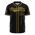 One Piece Straw Hats Grand Fleet Black Gold Baseball Jersey