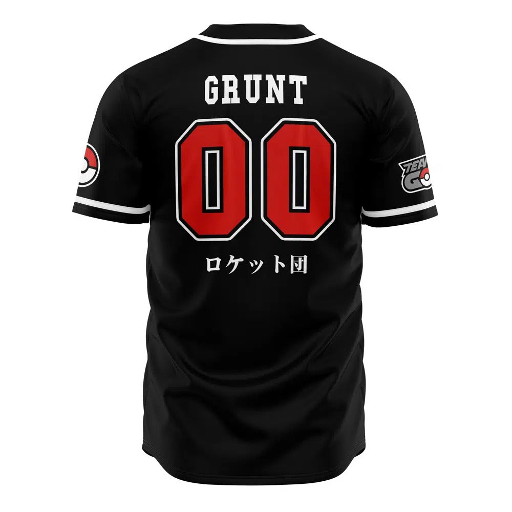Pokemon Team Rocket Grunt Custom Baseball Jersey