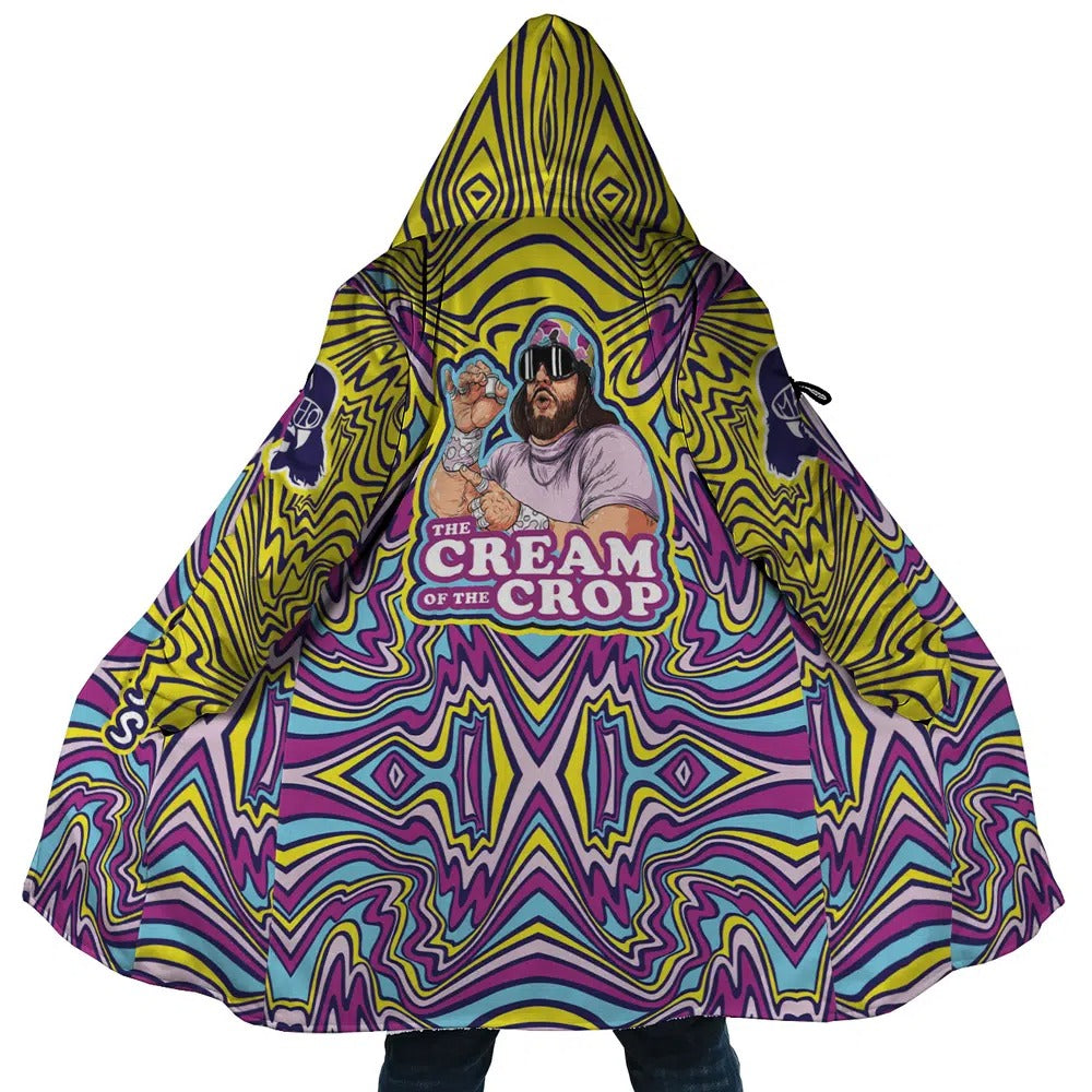 WWE Macho Man Psychedelic Wave Zip Hooded Cloak