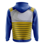 Dragon Ball Z Vegeta Saiyan Combat Suit Zip-Up Hoodie