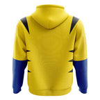 Marvel X-Men Yellow Blue Color-Block Zip-Up Hoodie