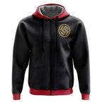 Jujutsu Kaisen Black Red Spiral Logo Zip-Up Hoodie