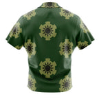 One Piece Zoro Wano Clan Symbol Green Hawaiian Shirt