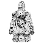 Ahegao Manga Print Hoodie Blanket - Dimensional Era