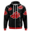 Akatsuki Cloud Zip Hoodie | Naruto Anime Hooded Jacket - Dimensional Era