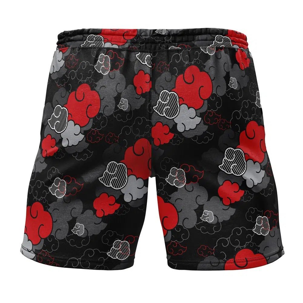 Akatsuki Red Cloud Black Shorts - Dimensional Era