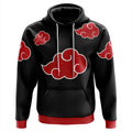Akatsuki Red Cloud Naruto Anime Hoodie - Dimensional Era
