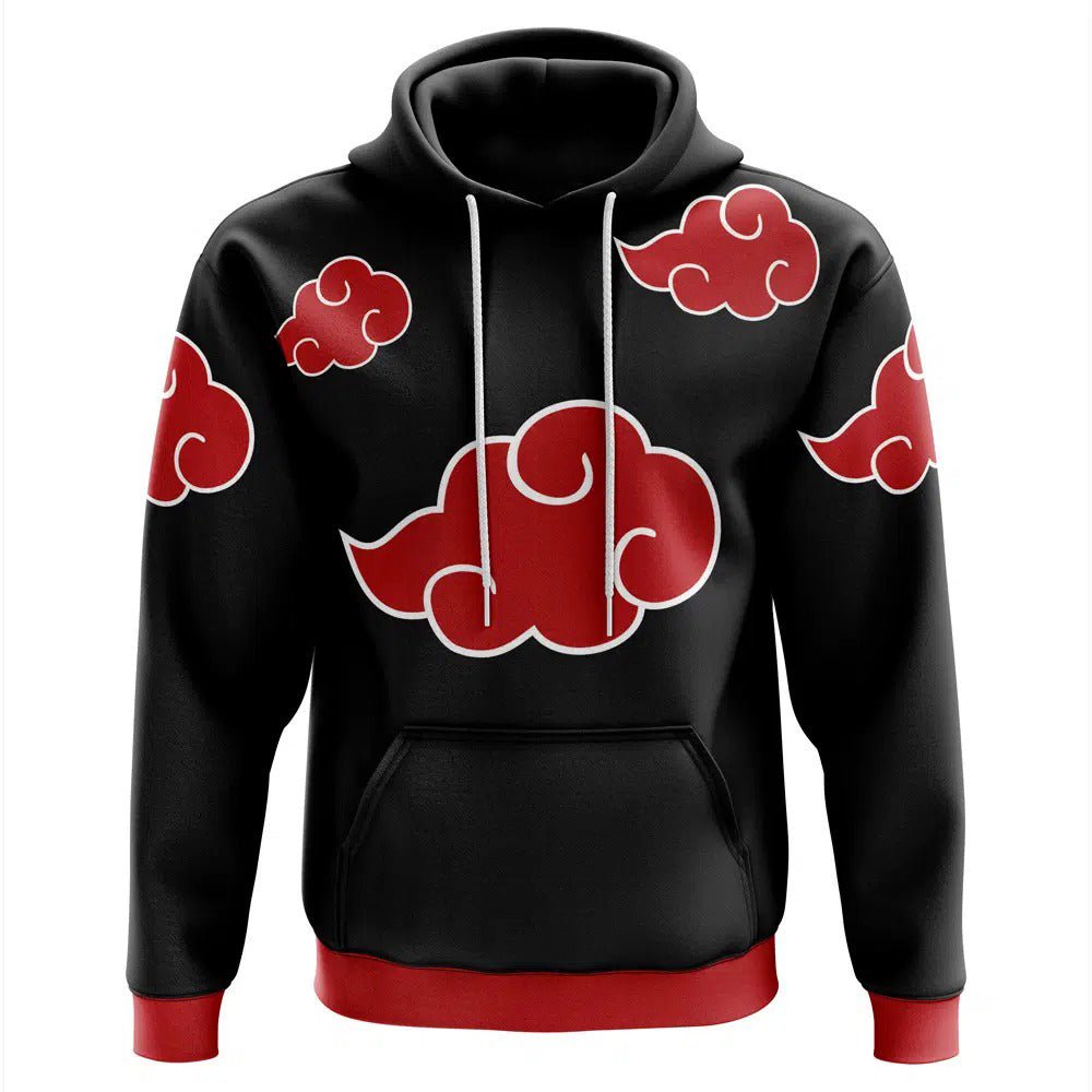 Akatsuki Red Cloud Naruto Anime Hoodie - Dimensional Era