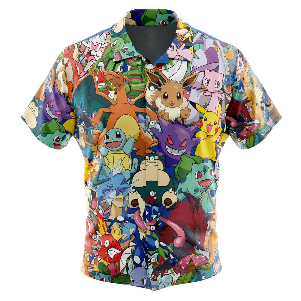 All Pokemon Characters Full Print Hawaiian Shirt - Dimensional Era