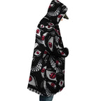 Anime Blood Eyes All Print Fleece Hooded Cloak - Dimensional Era