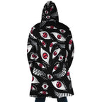 Anime Blood Eyes All Print Fleece Hooded Cloak - Dimensional Era