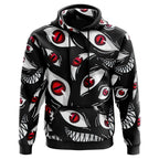 Anime Red Evil Eyes All Over Print Hoodie - Dimensional Era