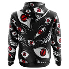 Anime Red Evil Eyes All Over Print Hoodie - Dimensional Era