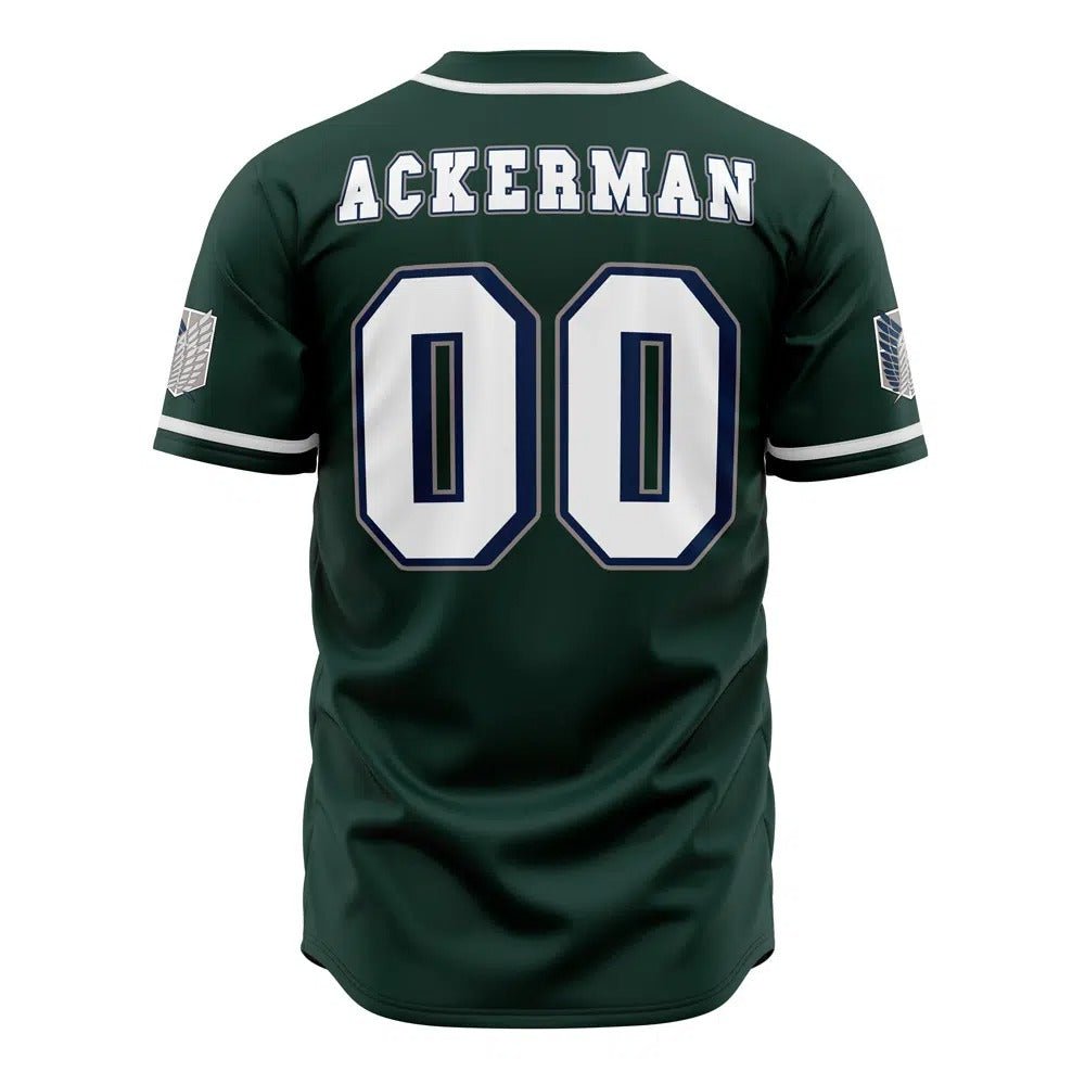 Attack On Titan Survey Corps Ackerman Custom Baseball Jersey - Dimensional Era