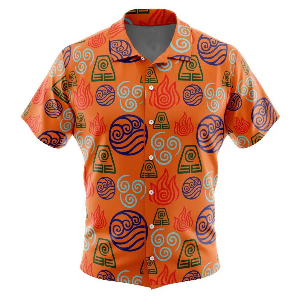 Avatar The Last Airbender Four Nations Element Button-Up Shirt - Dimensional Era