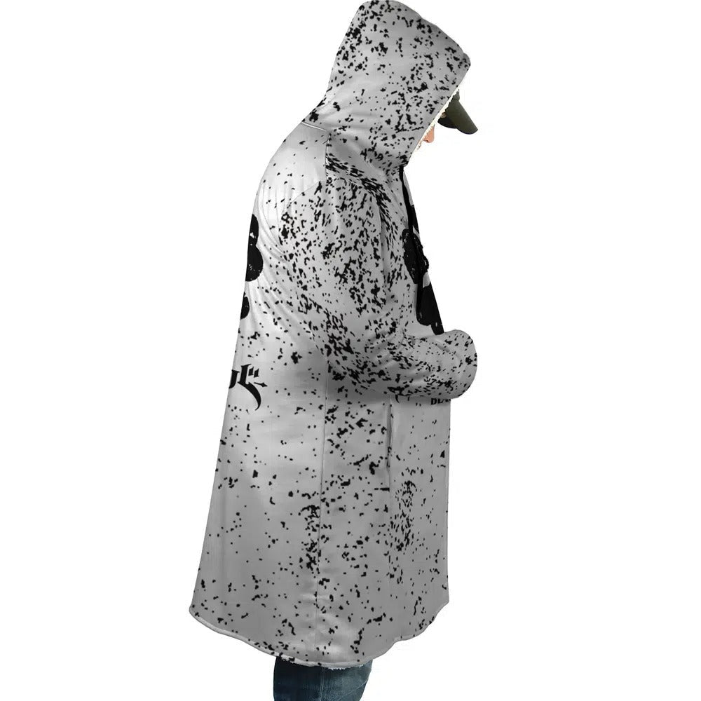 Black Clover Four-Leaf Long Polar Fleece Zip Coat - Dimensional Era