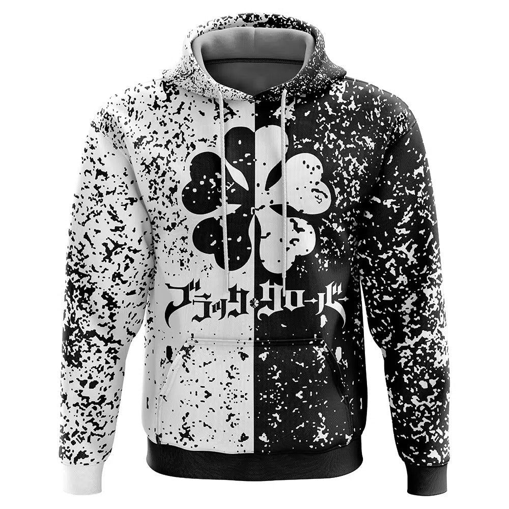 Black Clover Split Color Hoodie - Dimensional Era