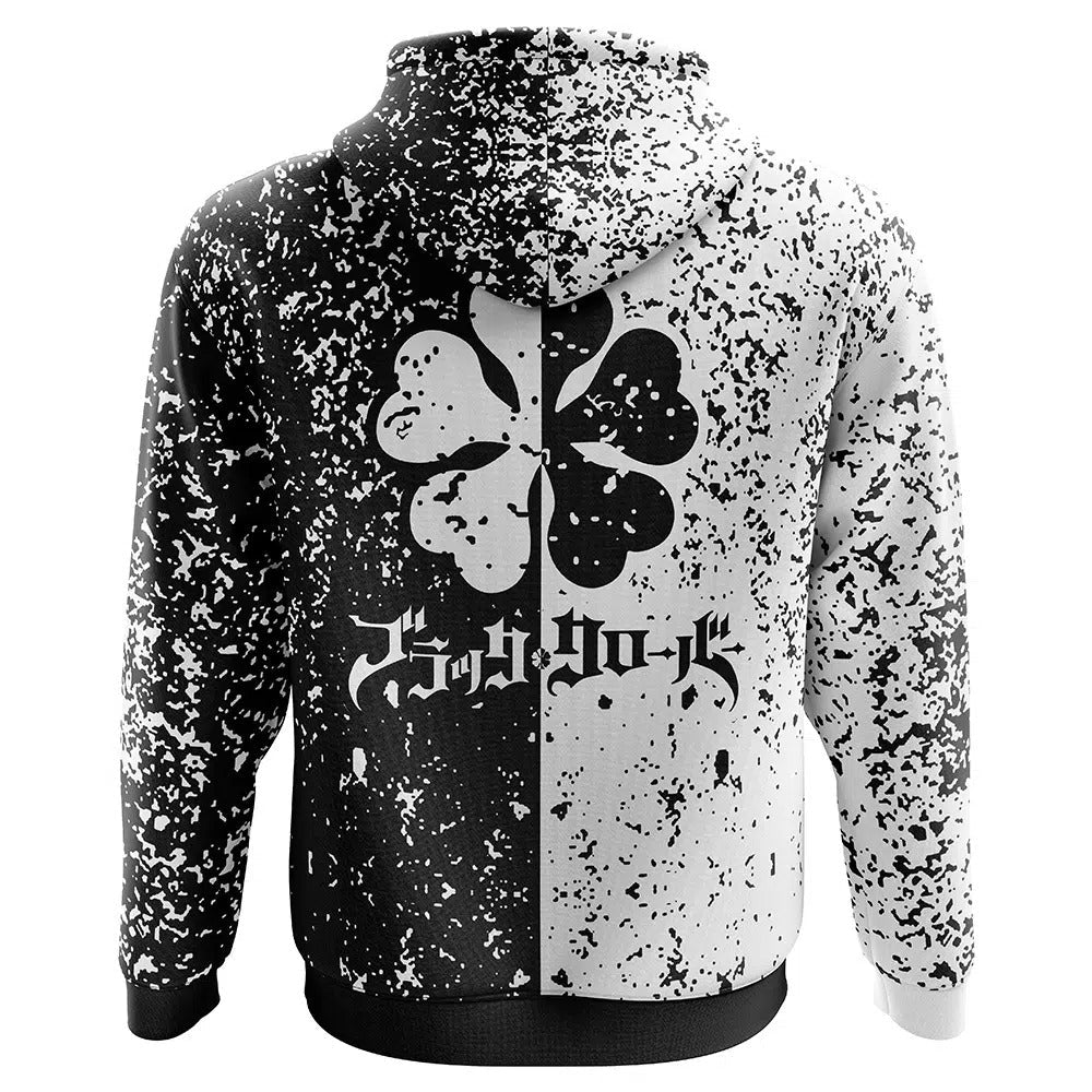 Black Clover Split Color Hoodie - Dimensional Era