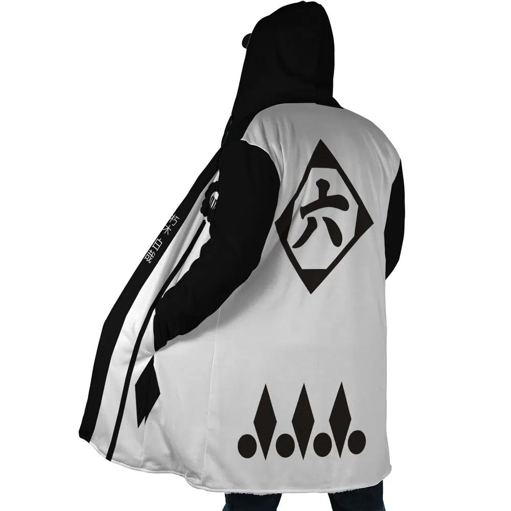 Bleach Byakuya Kuchiki Long Polar Fleece Zip Coat - Dimensional Era