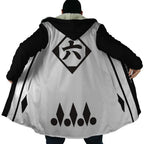 Bleach Byakuya Kuchiki Long Polar Fleece Zip Coat - Dimensional Era