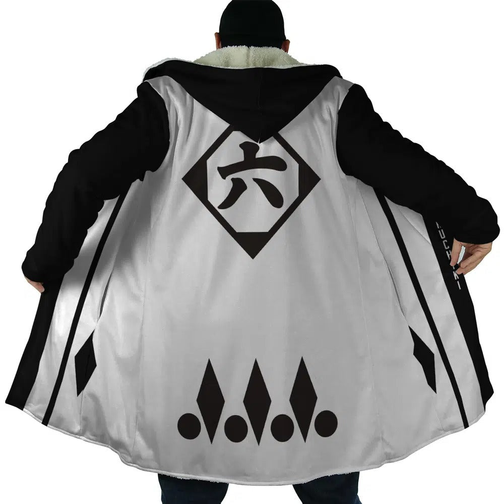Bleach Byakuya Kuchiki Long Polar Fleece Zip Coat - Dimensional Era