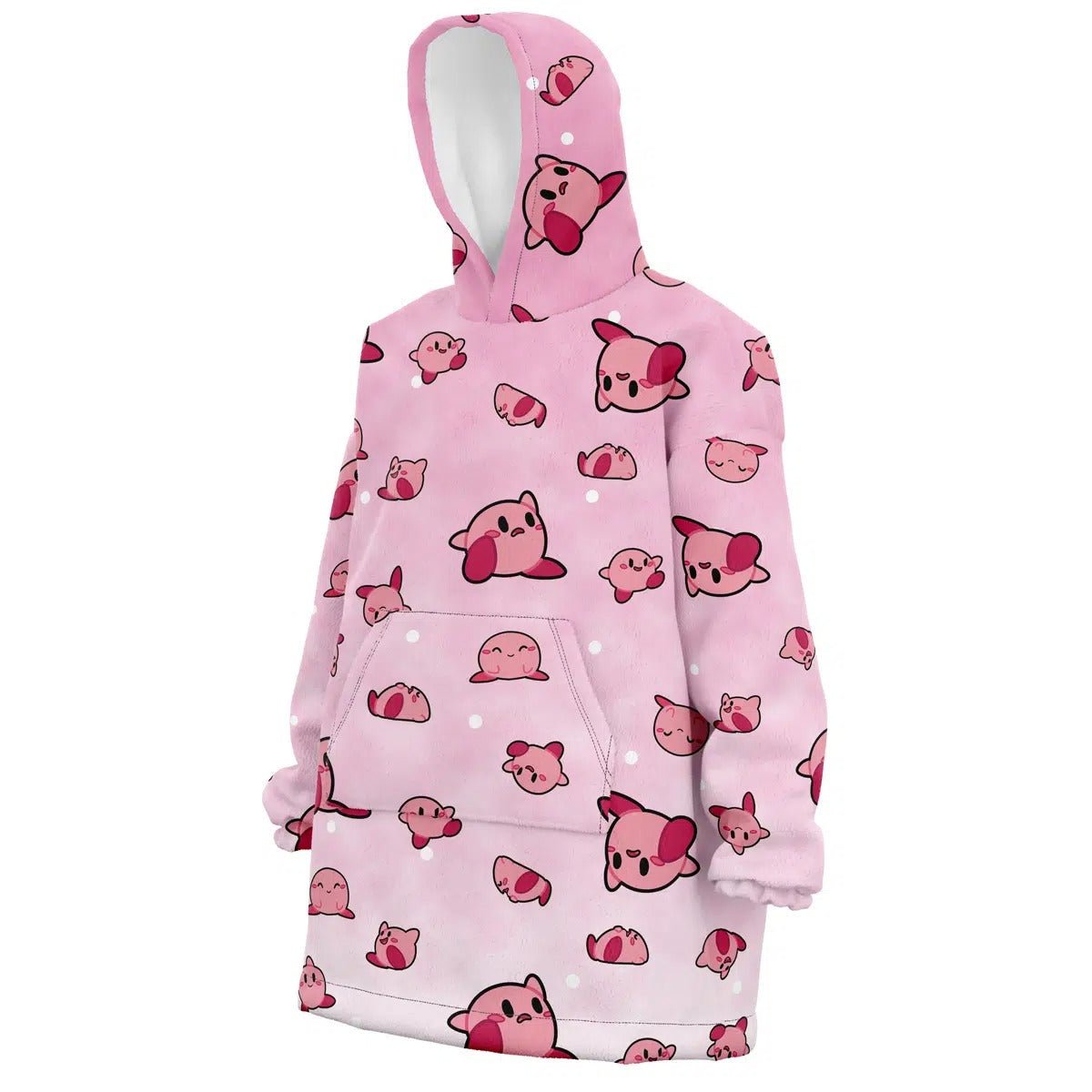 Cute Kirby All Over Print Hoodie Blanket - Dimensional Era