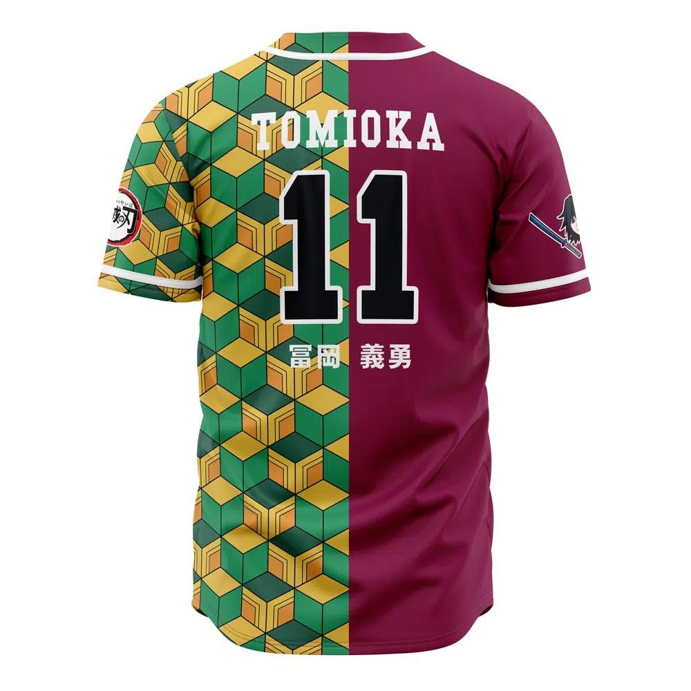 Demon Slayer Giyuu Hashira Split Baseball Jersey - Dimensional Era